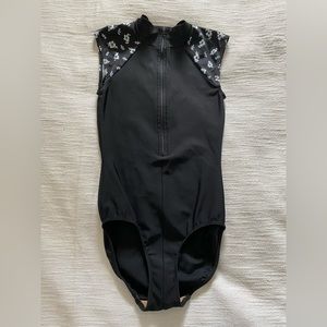 Eleve Dancewear Black Leotard SZ M